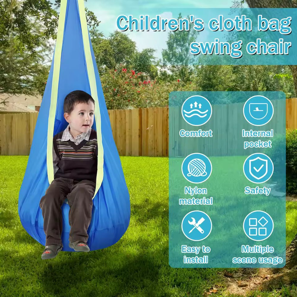 Kids Outdoor Lawn Chair - Huśtawka dla dzieci z nylonowym siedziskiem