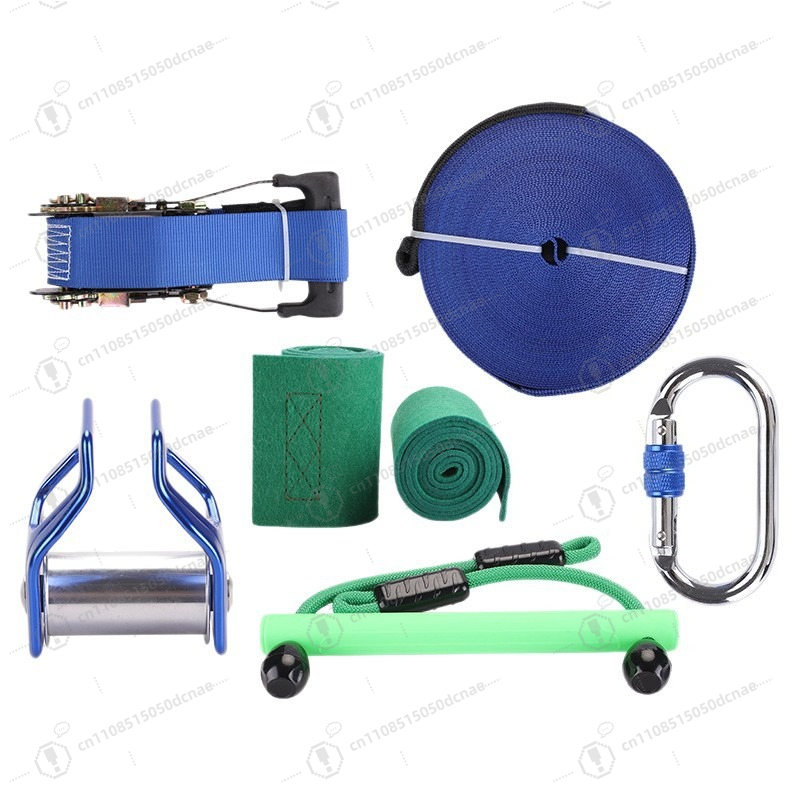Kids Outdoor Monkey Bar Set - Zestaw do treningu slackline dla dzieci,