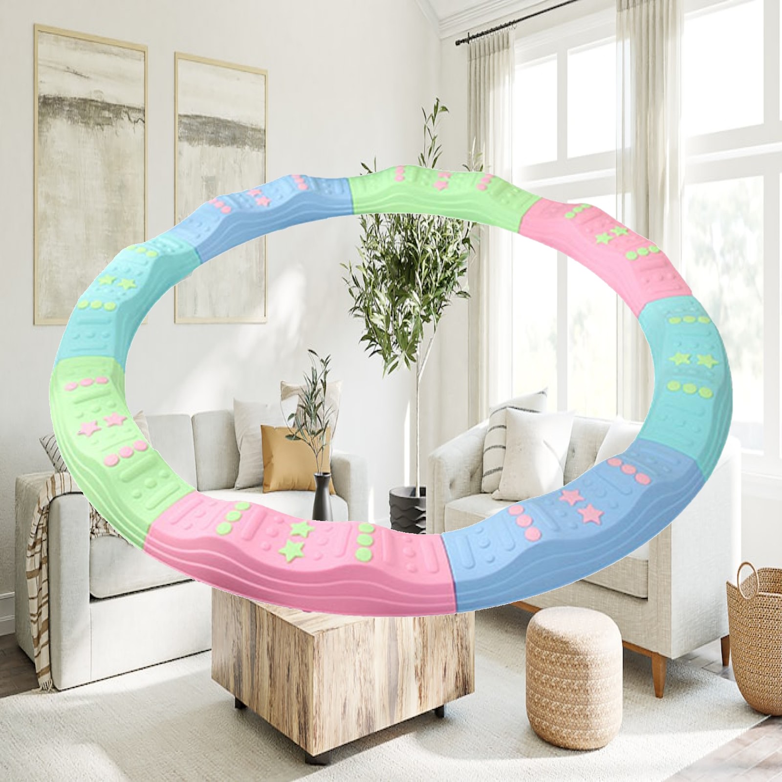 Kids Outdoor Balance Beam - Drewniana deska do balansowania dla dzieci,