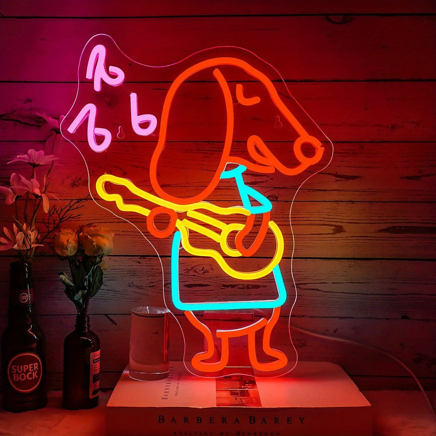 Neonowy znak Dab Dog z czapką  – Kids Outdoor Gift Ideas recenzja i cena