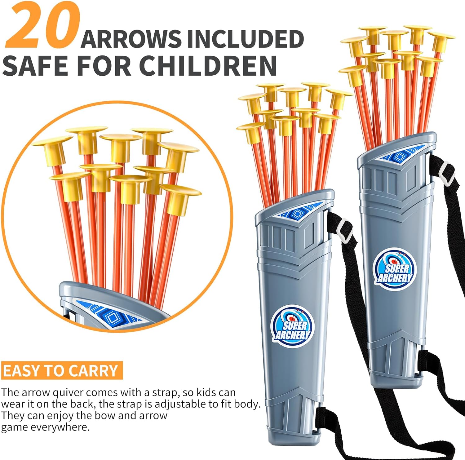 Zestaw łuków i strzał dla dzie – Kids Outdoor Archery Set recenzja i cena