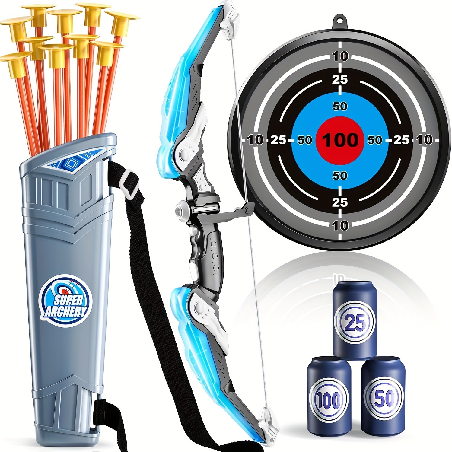 Zestaw łuku i strzałek LED dla – Kids Outdoor Archery Set recenzja i cena