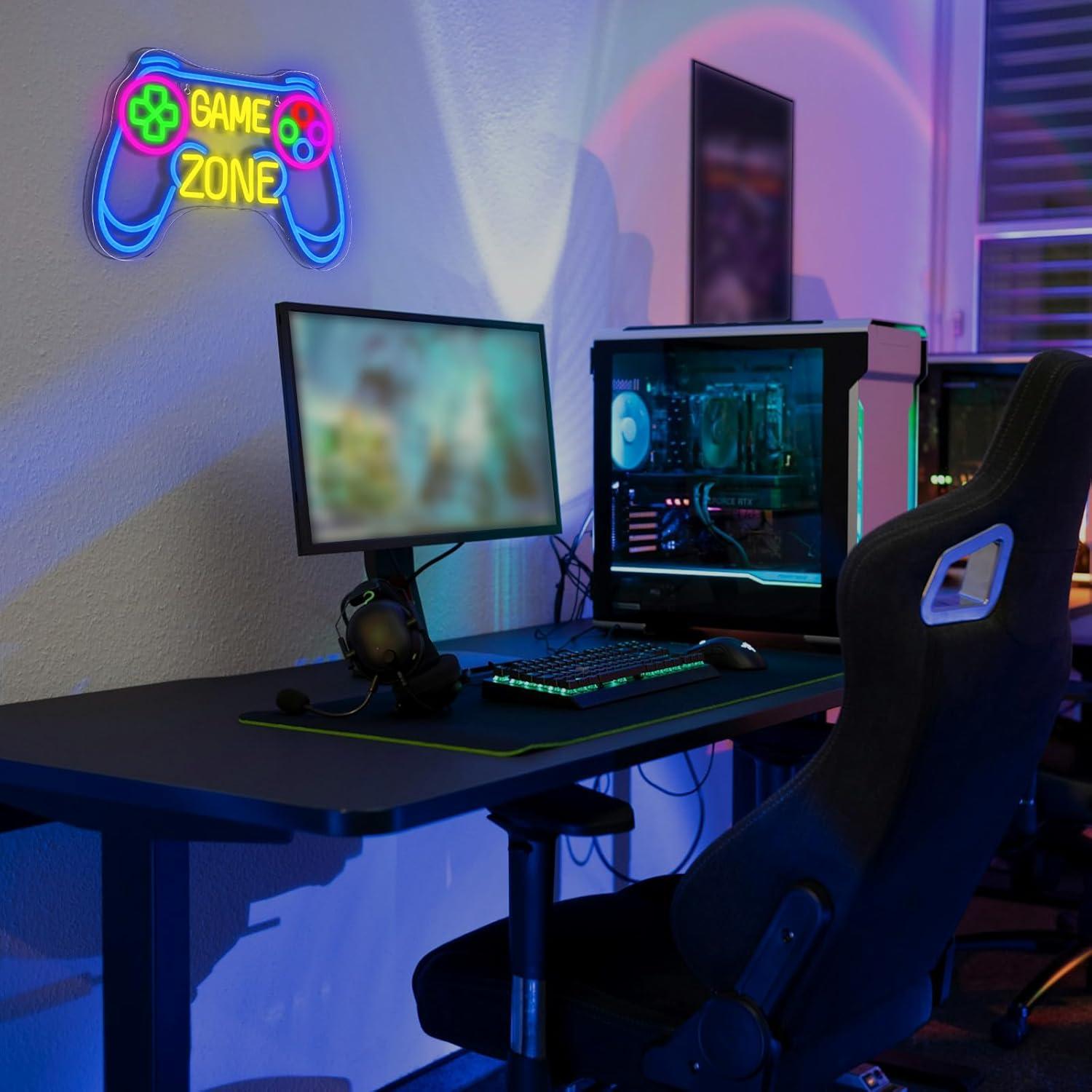 Neonowy Znak Game Zone, Ściemn – Kids Outdoor Zone recenzja i cena
