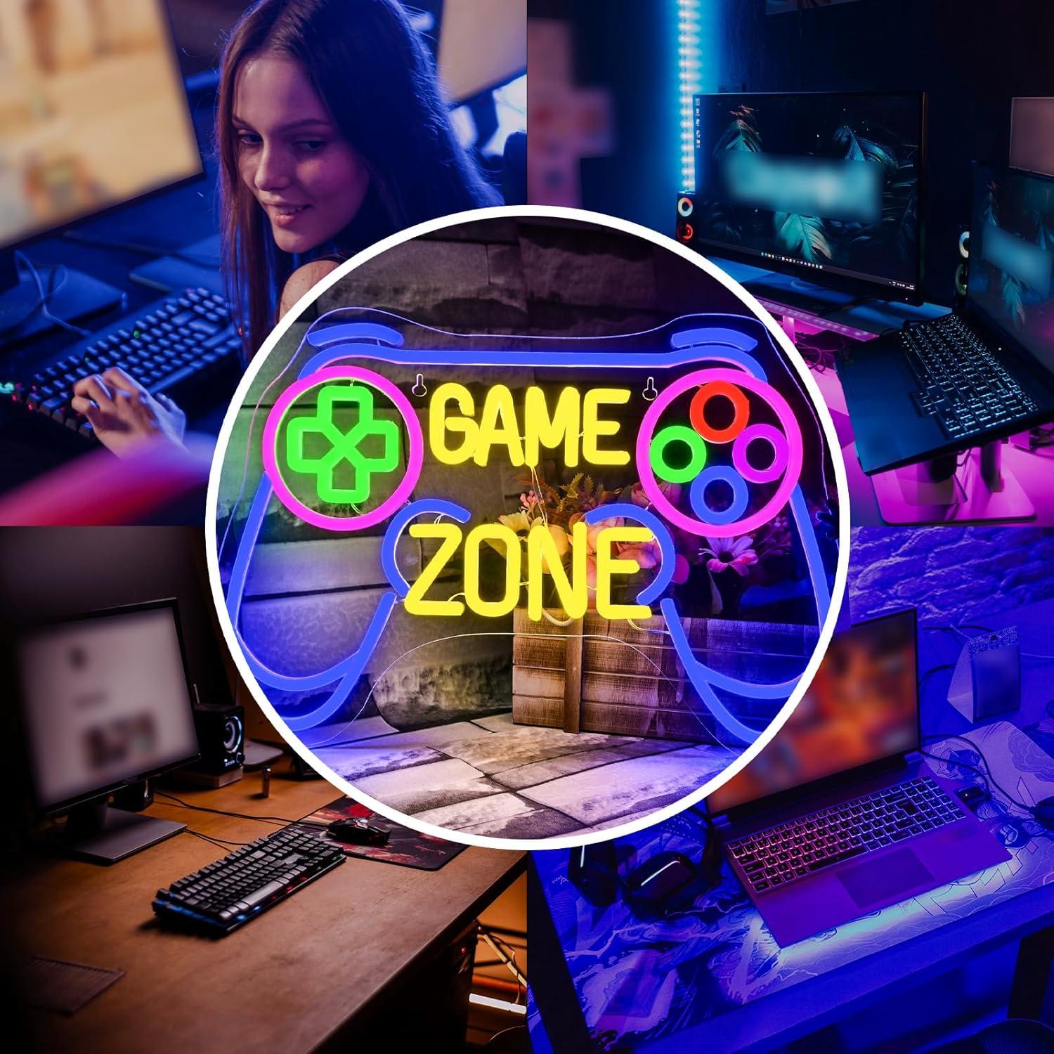 Neonowy Znak Game Zone, Ściemn – Kids Outdoor Zone recenzja i cena