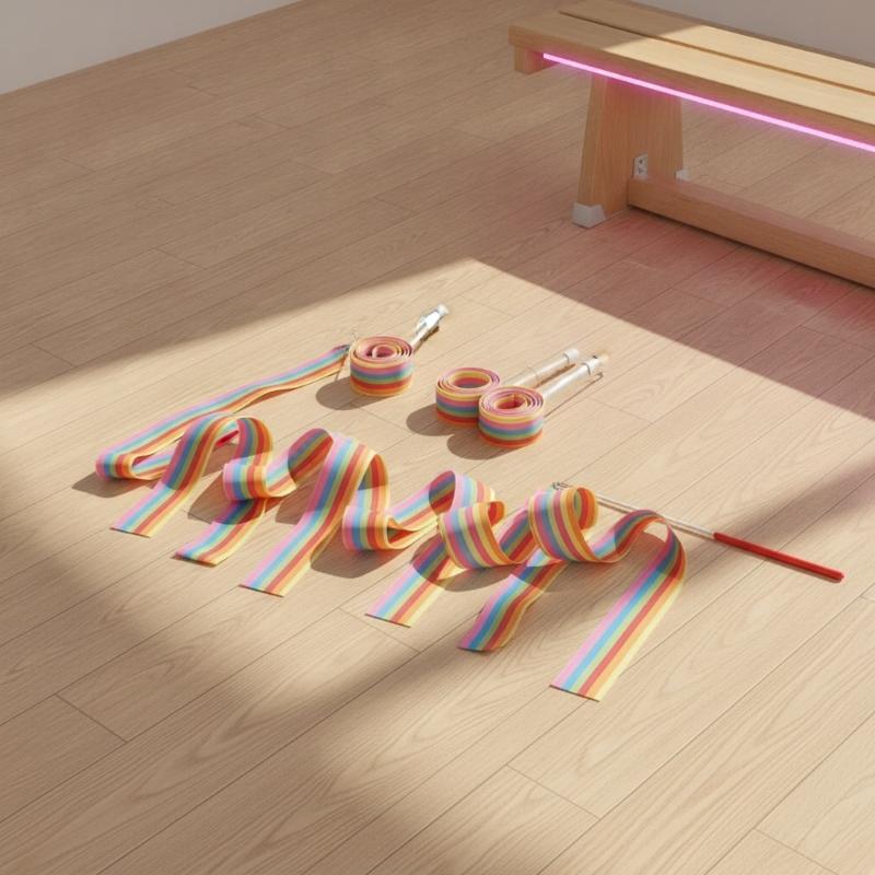 Kolorowa, artystyczna wstążka  – Kids Outdoor Balance Beam recenzja i cena