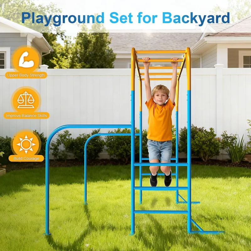 Duże, solidne drabinki do wspi – Kids Outdoor Monkey Bar Set recenzja i cena