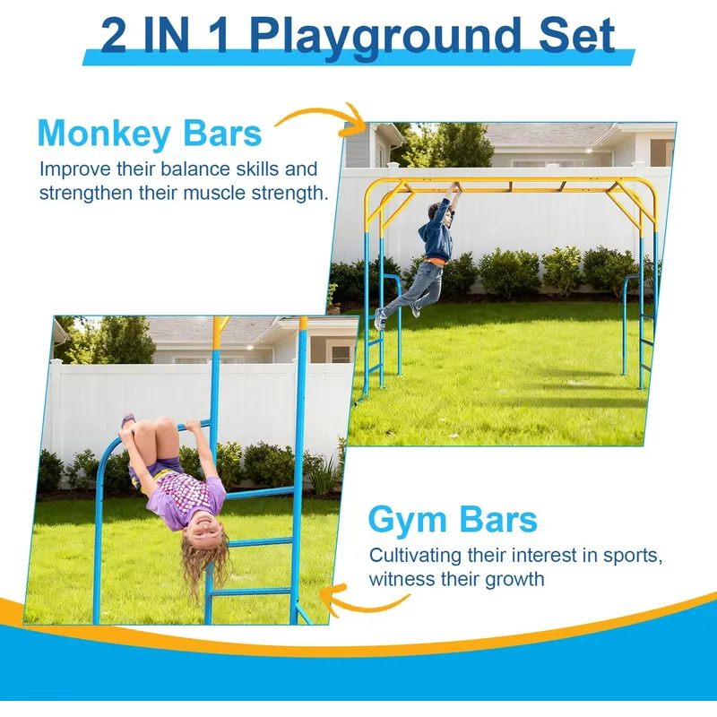 Duże, solidne drabinki do wspi – Kids Outdoor Monkey Bar Set recenzja i cena