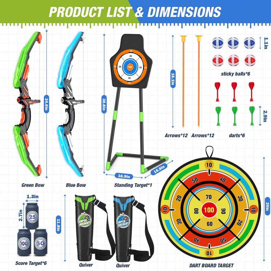 Zestaw łuk i strzały dla dziec – Kids Outdoor Archery Set recenzja i cena