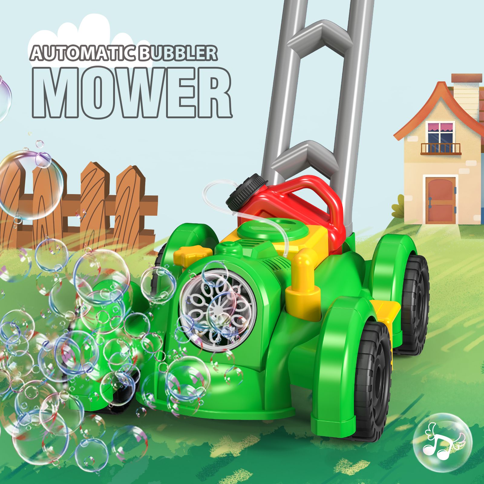 Wózek do robienia baniek mydla – Kids Outdoor Lawn Mower recenzja i cena