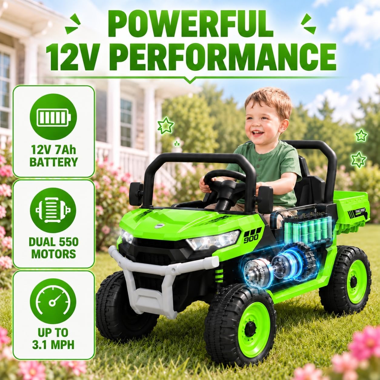 Elektryczny ciężarówka z korbą – Kids Outdoor Dump Truck recenzja i cena