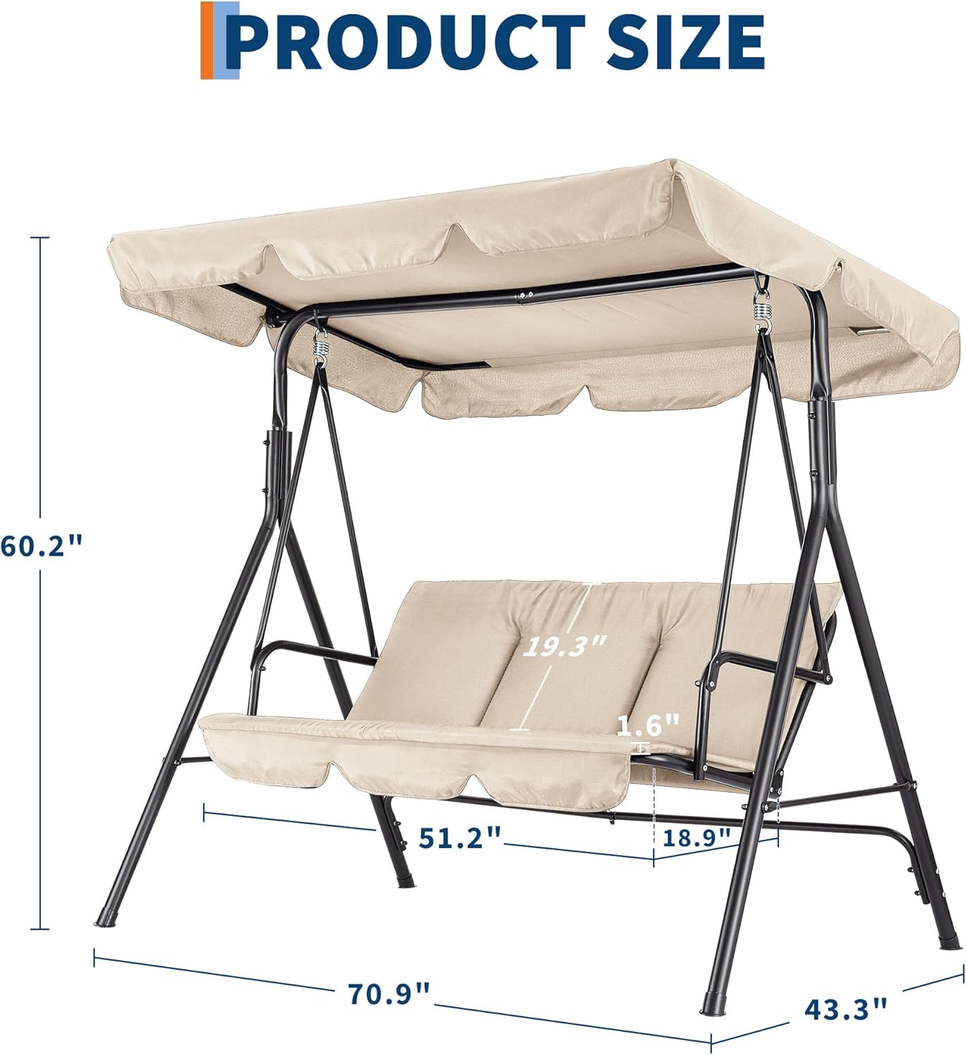 Huśtawka ogrodowa z regulowany – Kids Outdoor Lawn Chair recenzja i cena