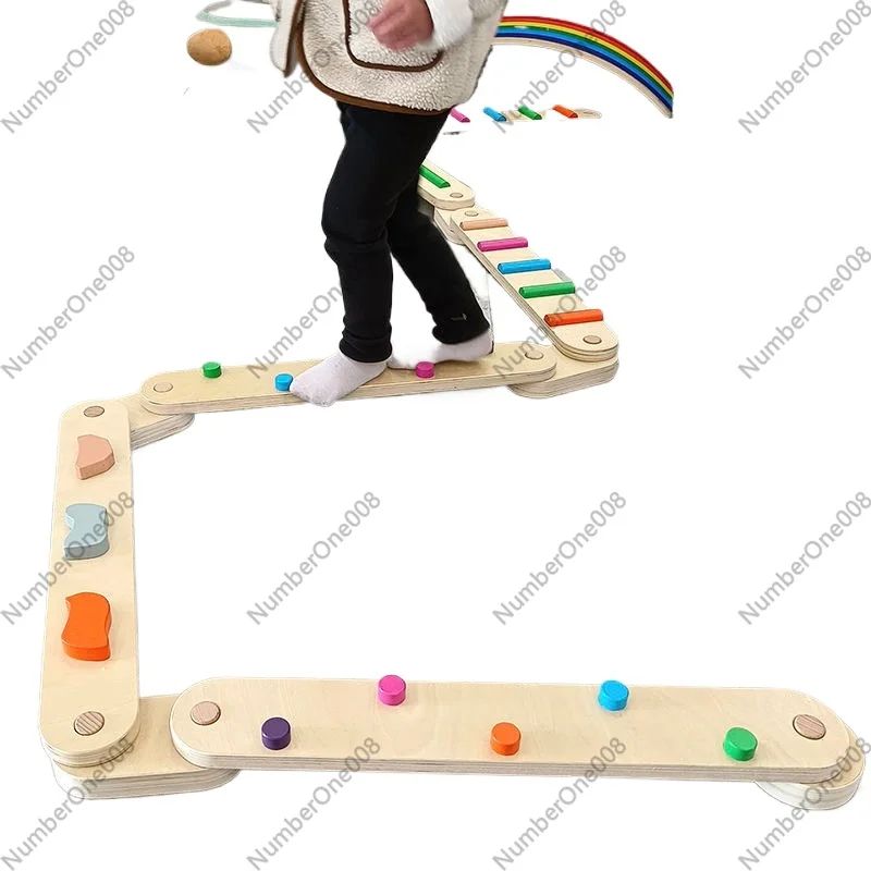 Gruba Drewniana Deska Balansuj – Kids Outdoor Balance Beam recenzja i cena