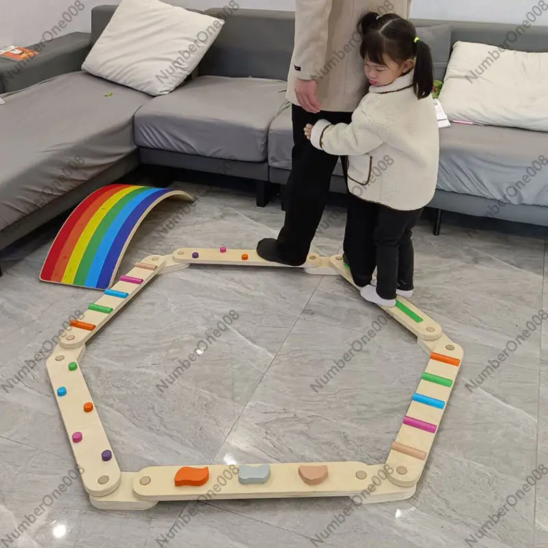 Gruba Drewniana Deska Balansuj – Kids Outdoor Balance Beam recenzja i cena
