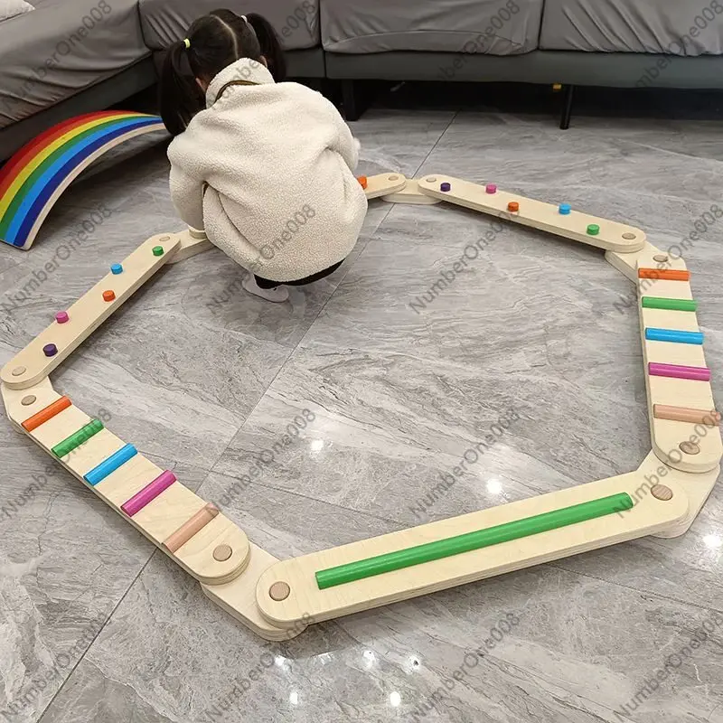 Gruba Drewniana Deska Balansuj – Kids Outdoor Balance Beam recenzja i cena