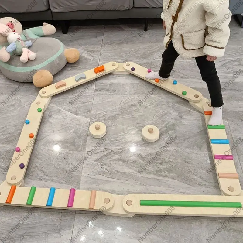Gruba Drewniana Deska Balansuj – Kids Outdoor Balance Beam recenzja i cena