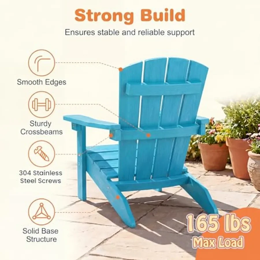 Zestaw 2 krzeseł Adirondack dl – Kids Outdoor Lawn Chair recenzja i cena