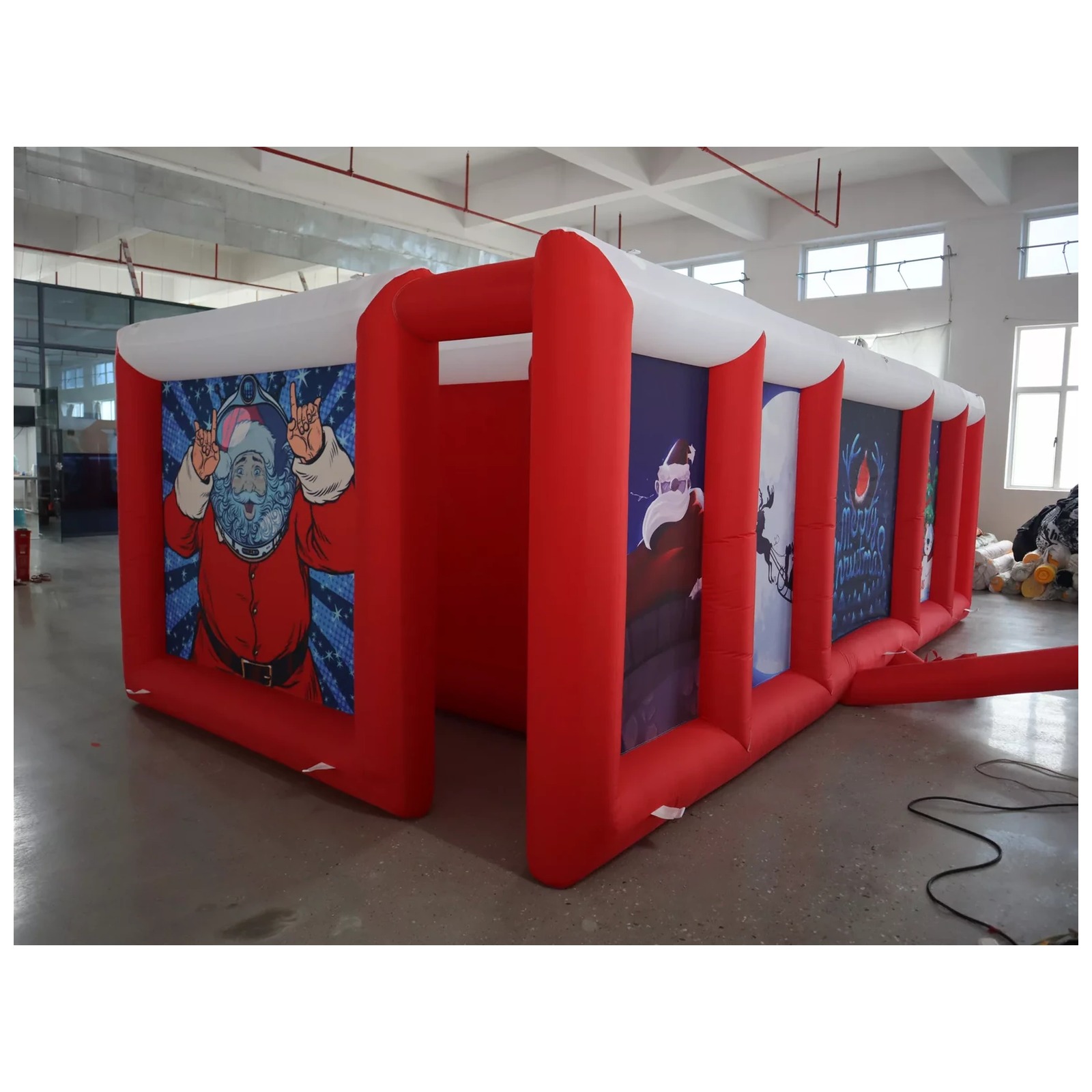 Duży czerwono-biały dmuchany l – Kids Outdoor Games recenzja i cena