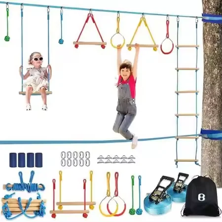 Zestaw do treningu dla dzieci  – Kids Outdoor Monkey Bar Set recenzja i cena